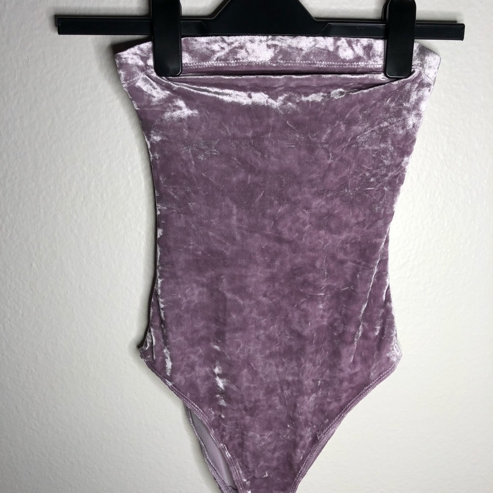 Velvet lavender bodysuit